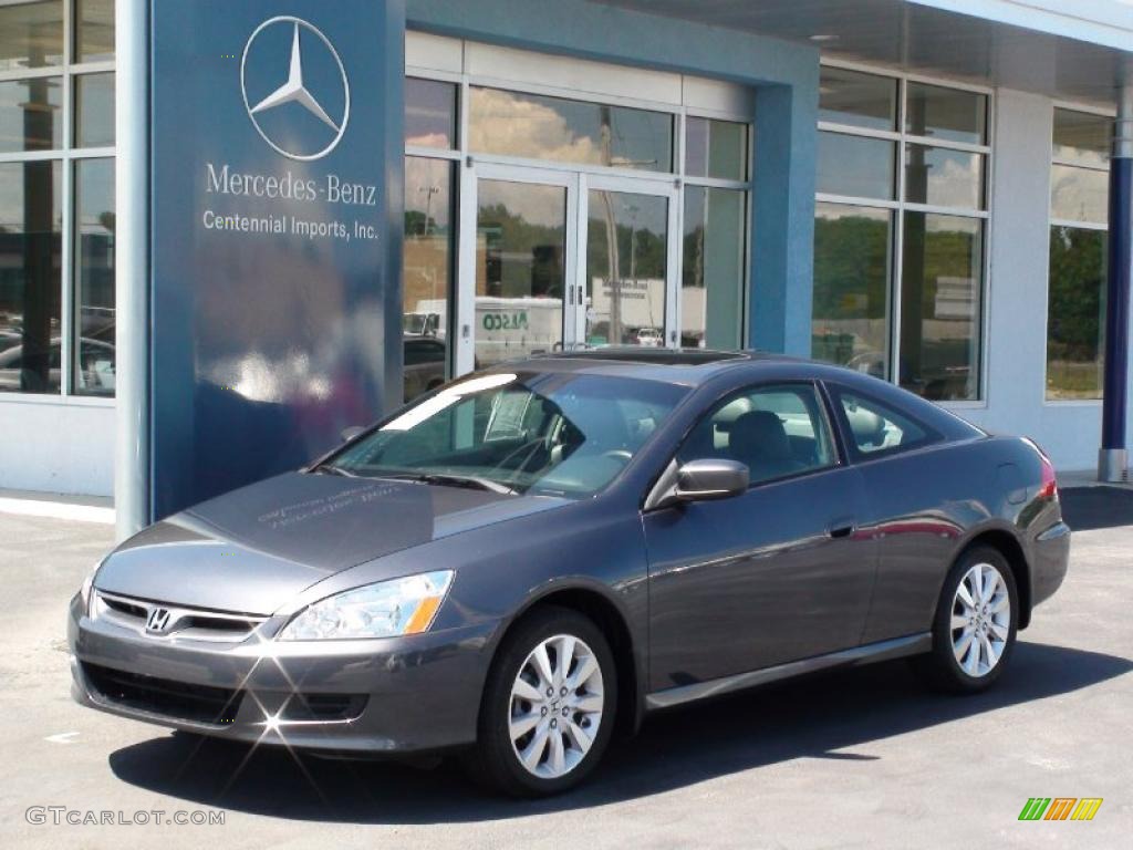 2007 Accord EX V6 Coupe - Graphite Pearl / Gray photo #1