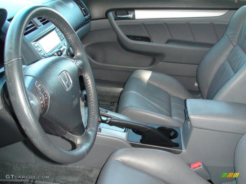 2007 Accord EX V6 Coupe - Graphite Pearl / Gray photo #16