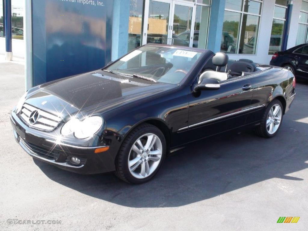 2007 CLK 350 Cabriolet - Black Opal Metallic / Black photo #5