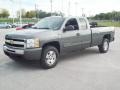 2011 Steel Green Metallic Chevrolet Silverado 1500 LT Extended Cab 4x4  photo #11