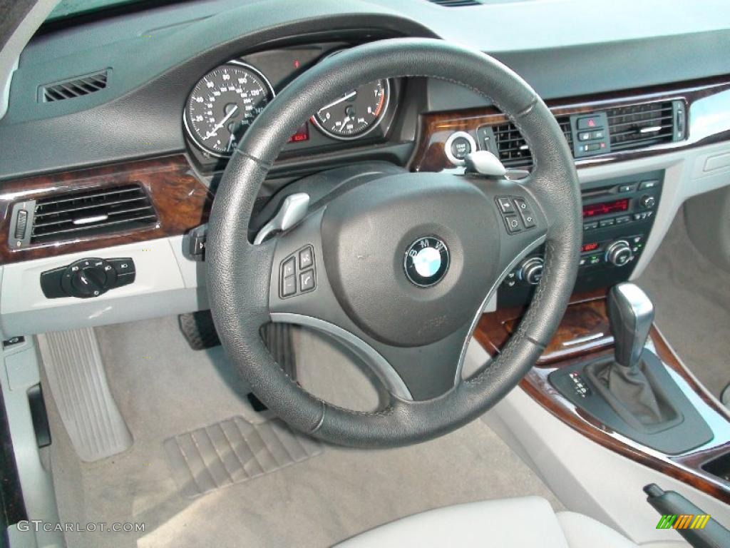 2008 BMW 3 Series 335i Sedan Gray Steering Wheel Photo #37316660
