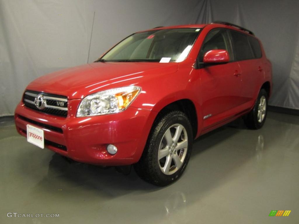 2007 RAV4 Limited 4WD - Barcelona Red Pearl / Dark Charcoal/Ash photo #1
