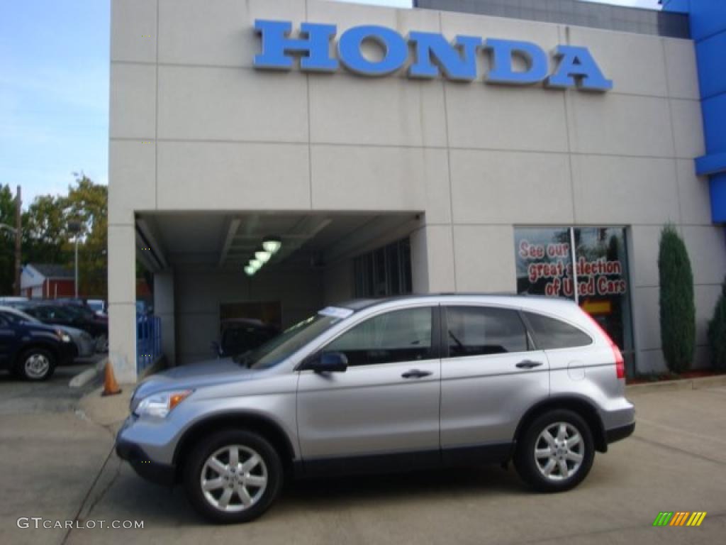 2008 CR-V EX 4WD - Whistler Silver Metallic / Black photo #1