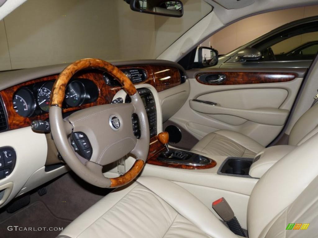 Champagne/Mocha Interior 2008 Jaguar XJ XJ8 L Photo #37325379