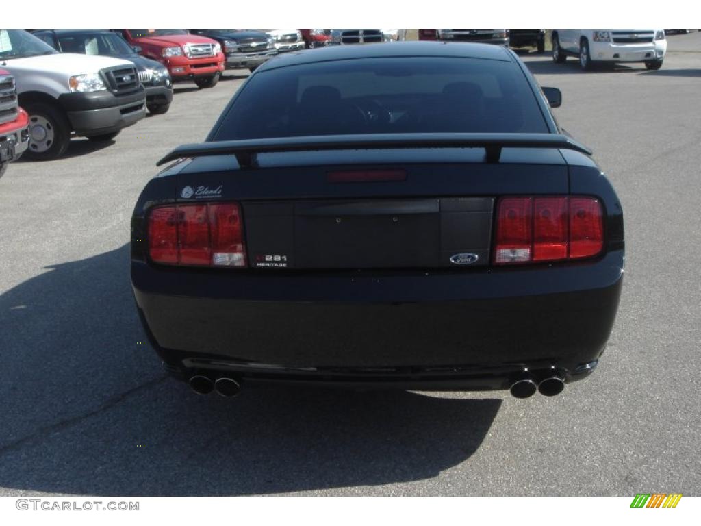 2007 Mustang Saleen H281 Heritage Edition Coupe - Black / Black/Dove Accent photo #4