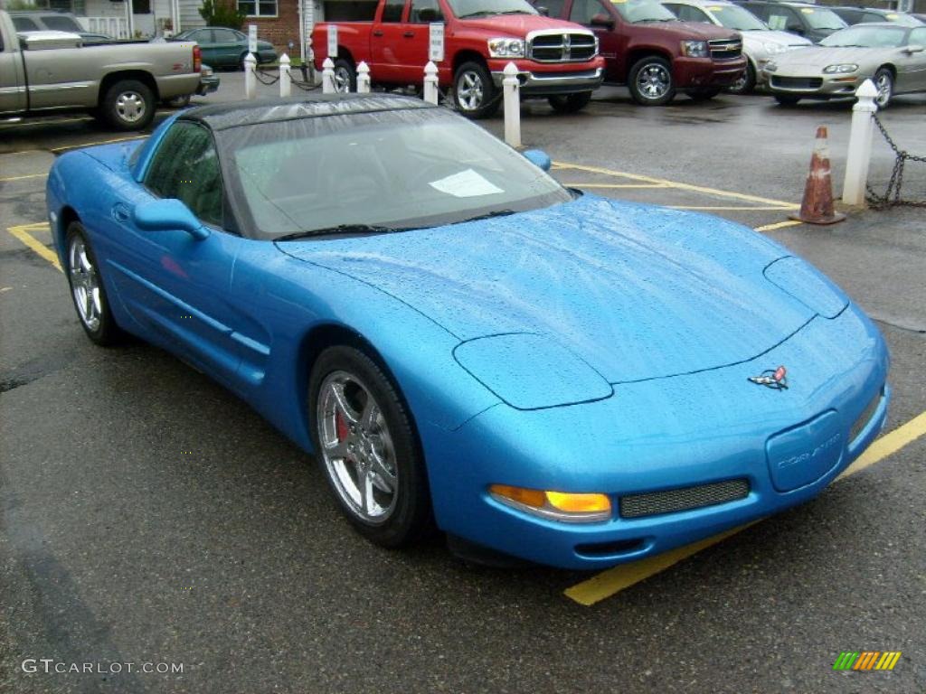 1998 Corvette Coupe - Nassau Blue Metallic / Light Gray photo #7