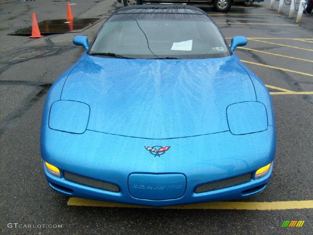 1998 Corvette Coupe - Nassau Blue Metallic / Light Gray photo #8