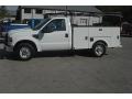 2008 Oxford White Ford F250 Super Duty XL Regular Cab Chassis Utility Truck  photo #2