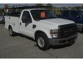 2008 Oxford White Ford F250 Super Duty XL Regular Cab Chassis Utility Truck  photo #30