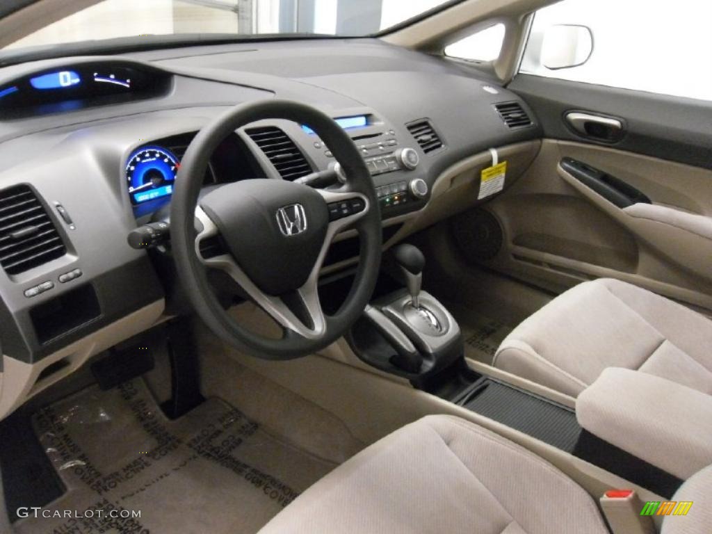 Beige Interior 2011 Honda Civic LX Sedan Photo #37329631