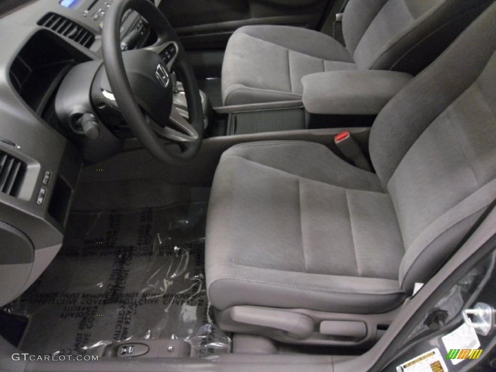 2011 Civic LX Sedan - Polished Metal Metallic / Gray photo #8