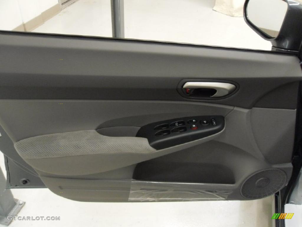 2011 Civic LX Sedan - Polished Metal Metallic / Gray photo #10