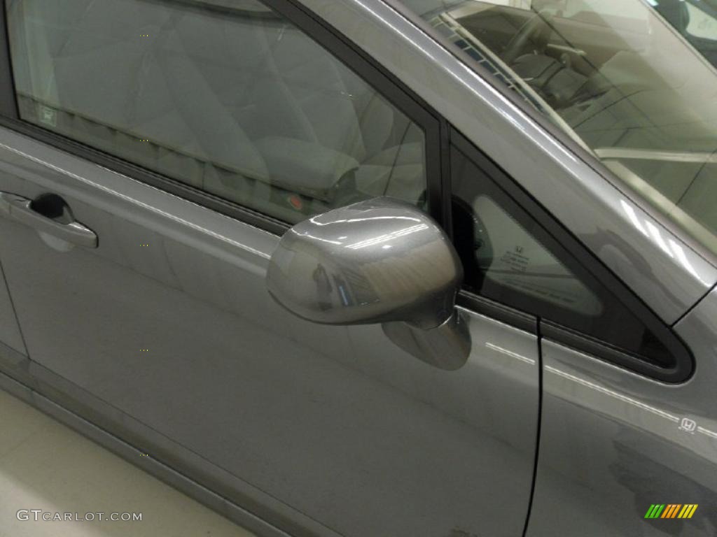 2011 Civic LX Sedan - Polished Metal Metallic / Gray photo #24