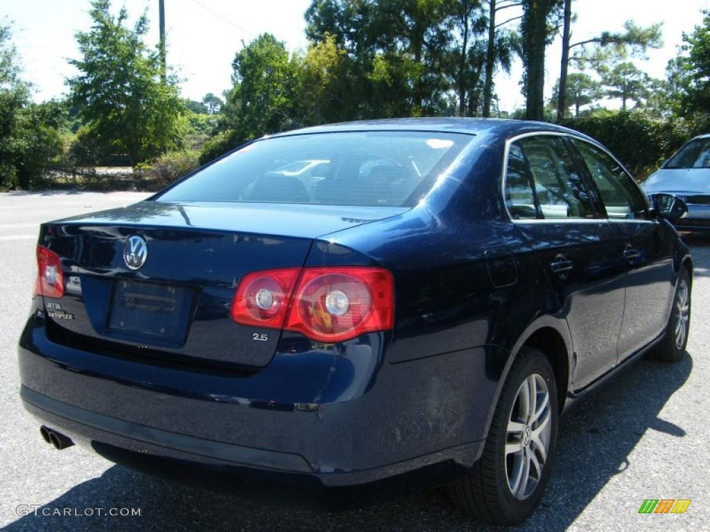 2006 Jetta 2.5 Sedan - Shadow Blue Metallic / Anthracite Black photo #5