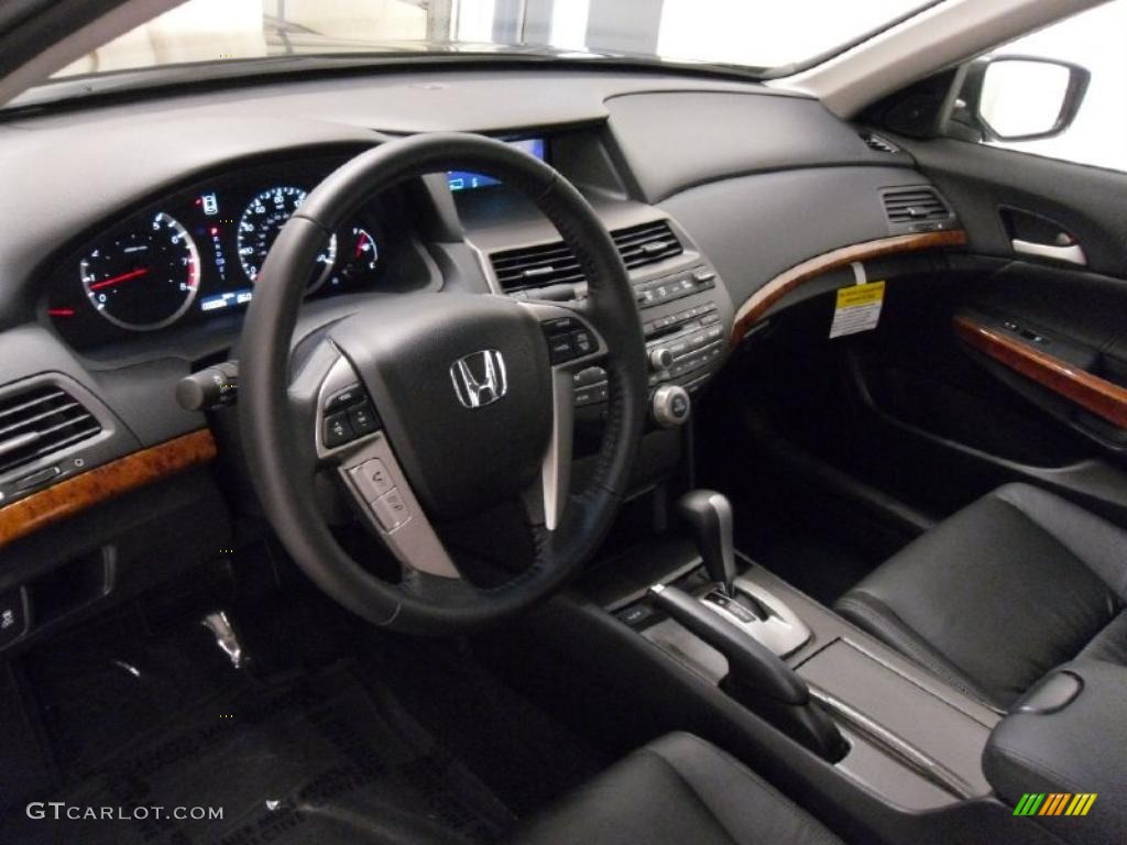 Black Interior 2011 Honda Accord EX-L V6 Sedan Photo #37332244