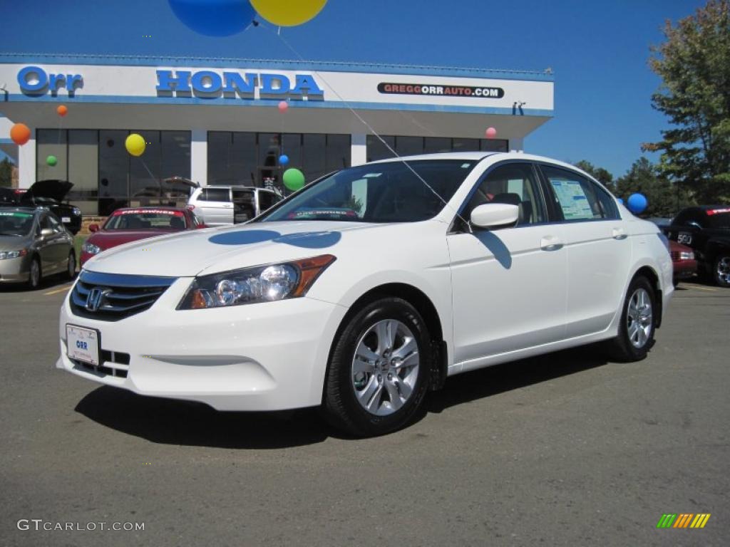 2011 Accord SE Sedan - Taffeta White / Ivory photo #1