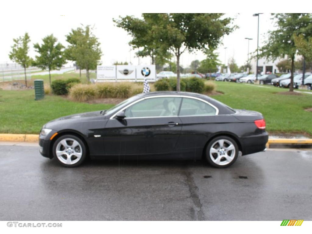 2008 3 Series 328i Convertible - Jet Black / Cream Beige photo #3