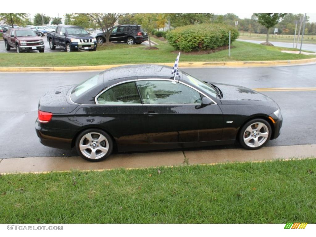 2008 3 Series 328i Convertible - Jet Black / Cream Beige photo #7