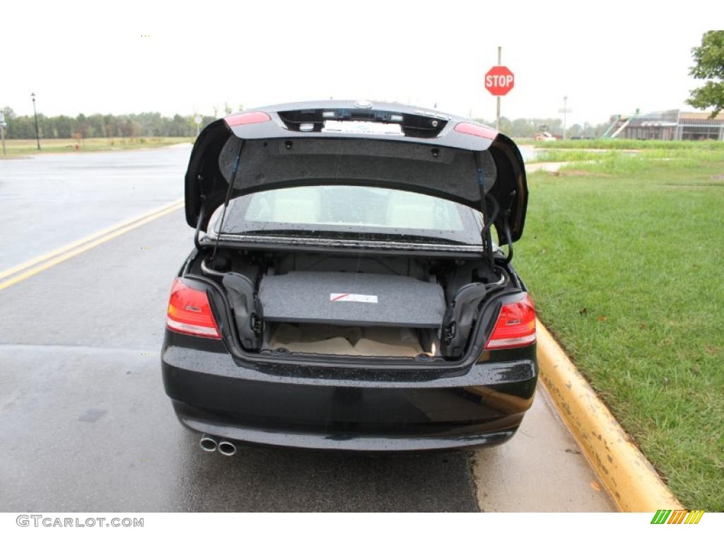 2008 3 Series 328i Convertible - Jet Black / Cream Beige photo #15