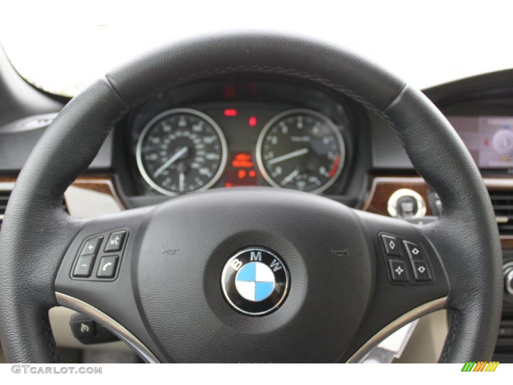 2008 3 Series 328i Convertible - Jet Black / Cream Beige photo #22