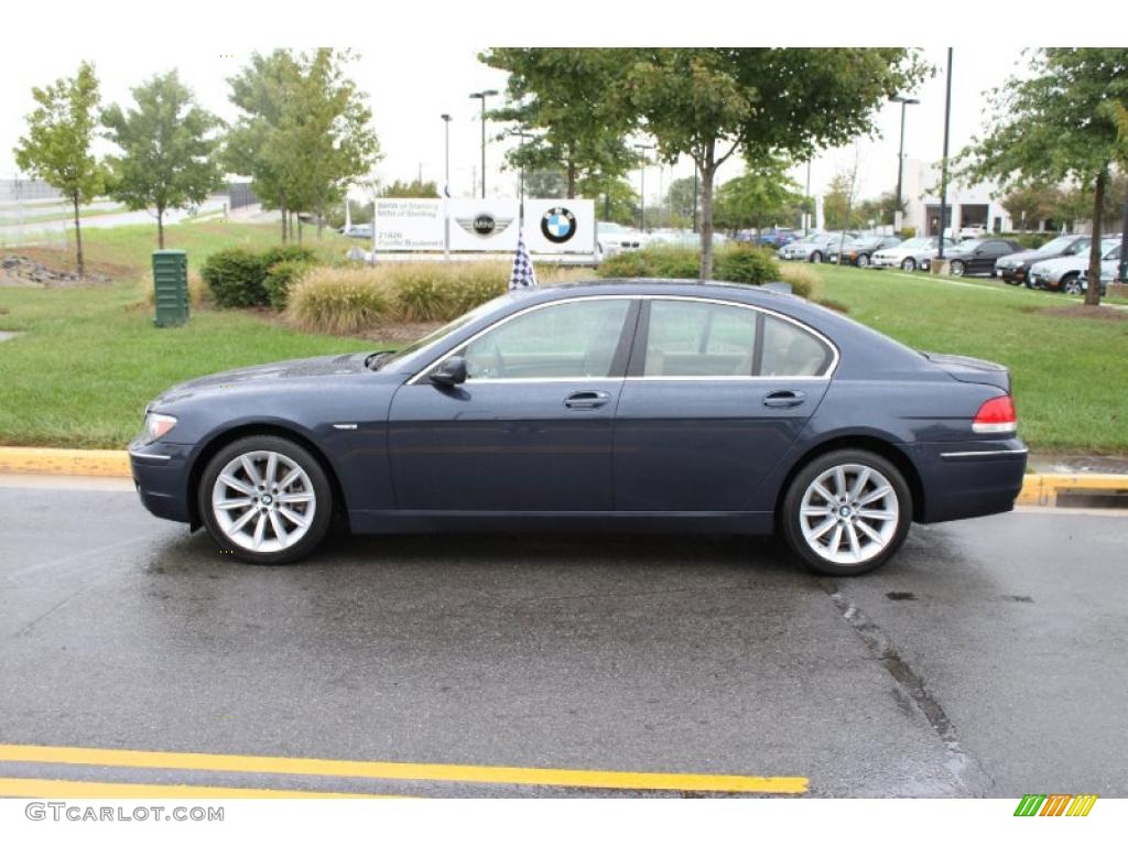 2007 7 Series 750i Sedan - Toledo Blue Metallic / Natural Brown photo #3