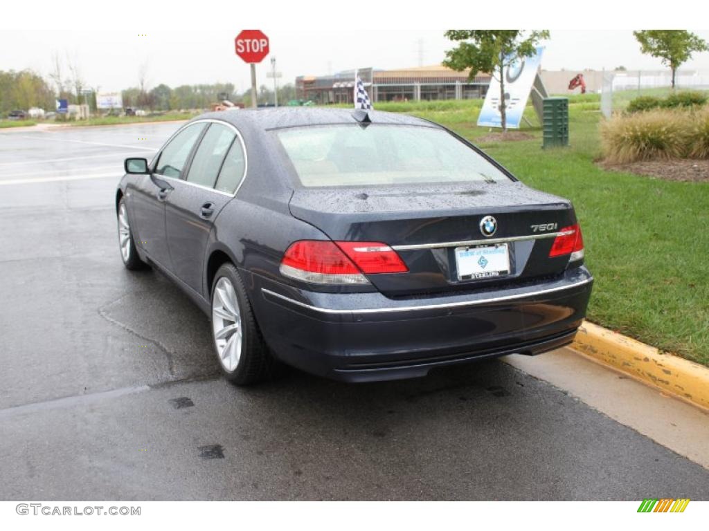 2007 7 Series 750i Sedan - Toledo Blue Metallic / Natural Brown photo #4