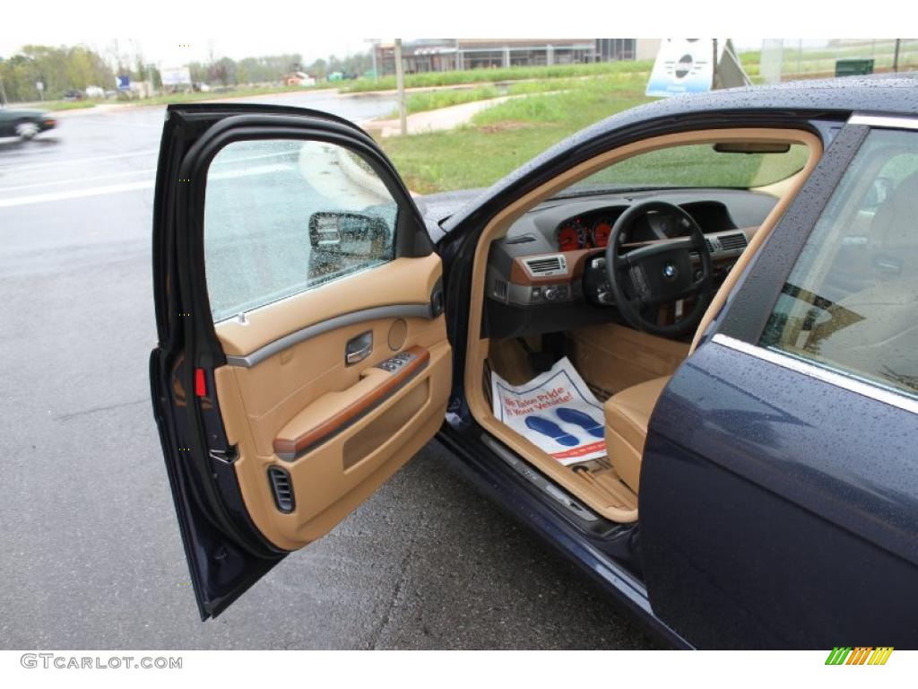 2007 7 Series 750i Sedan - Toledo Blue Metallic / Natural Brown photo #13