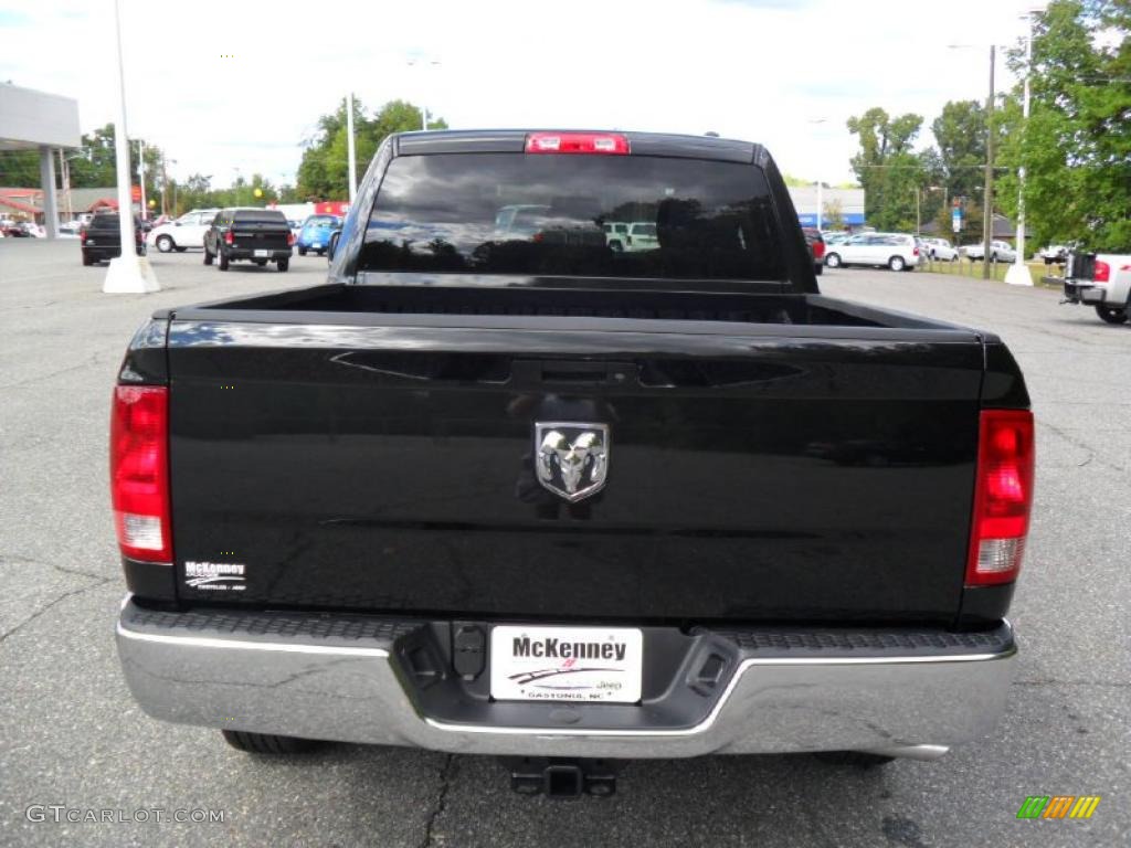 2011 Ram 1500 ST Quad Cab - Brilliant Black Crystal Pearl / Dark Slate Gray/Medium Graystone photo #3