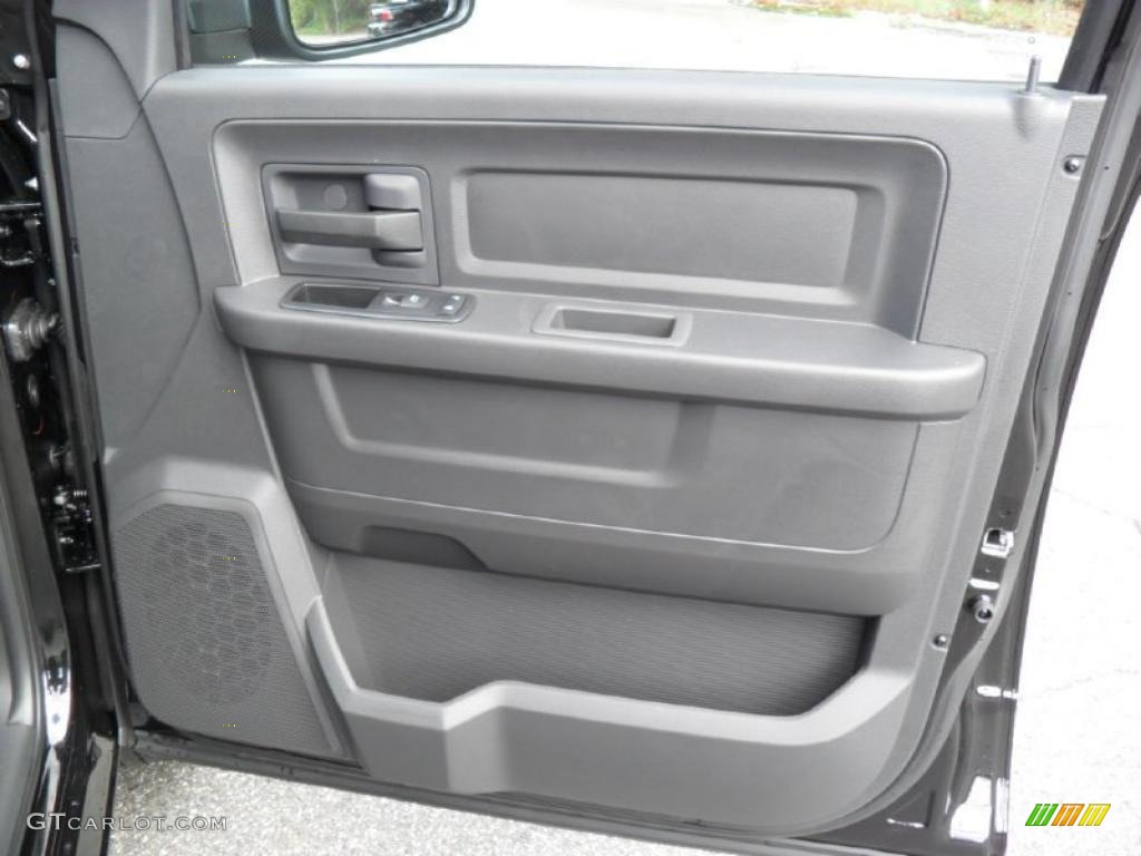 2011 Ram 1500 ST Quad Cab - Brilliant Black Crystal Pearl / Dark Slate Gray/Medium Graystone photo #20