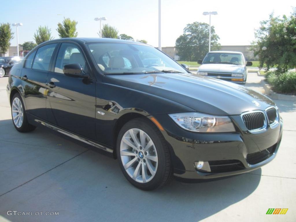 2011 3 Series 328i Sedan - Jet Black / Gray Dakota Leather photo #2