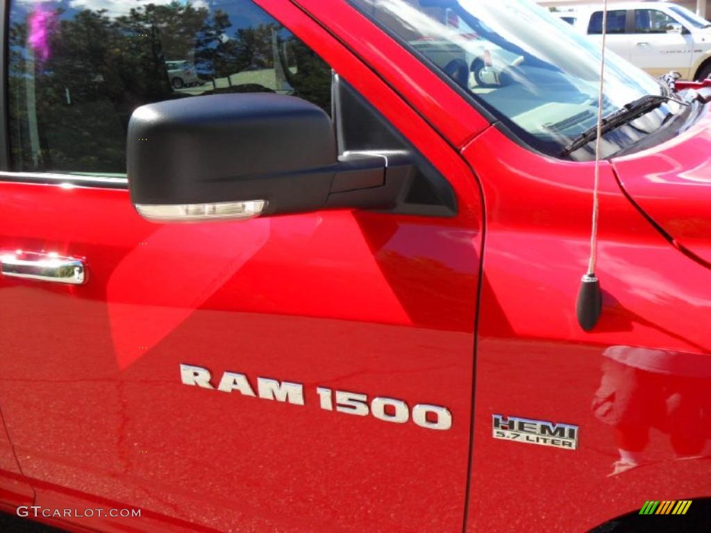 2011 Ram 1500 Big Horn Crew Cab 4x4 - Flame Red / Dark Slate Gray/Medium Graystone photo #23