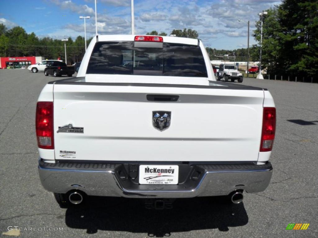 2011 Ram 1500 Big Horn Crew Cab - Bright White / Light Pebble Beige/Bark Brown photo #4