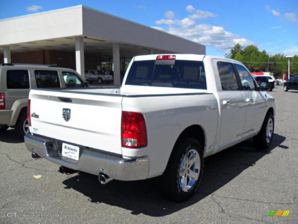 2011 Ram 1500 Big Horn Crew Cab - Bright White / Light Pebble Beige/Bark Brown photo #5