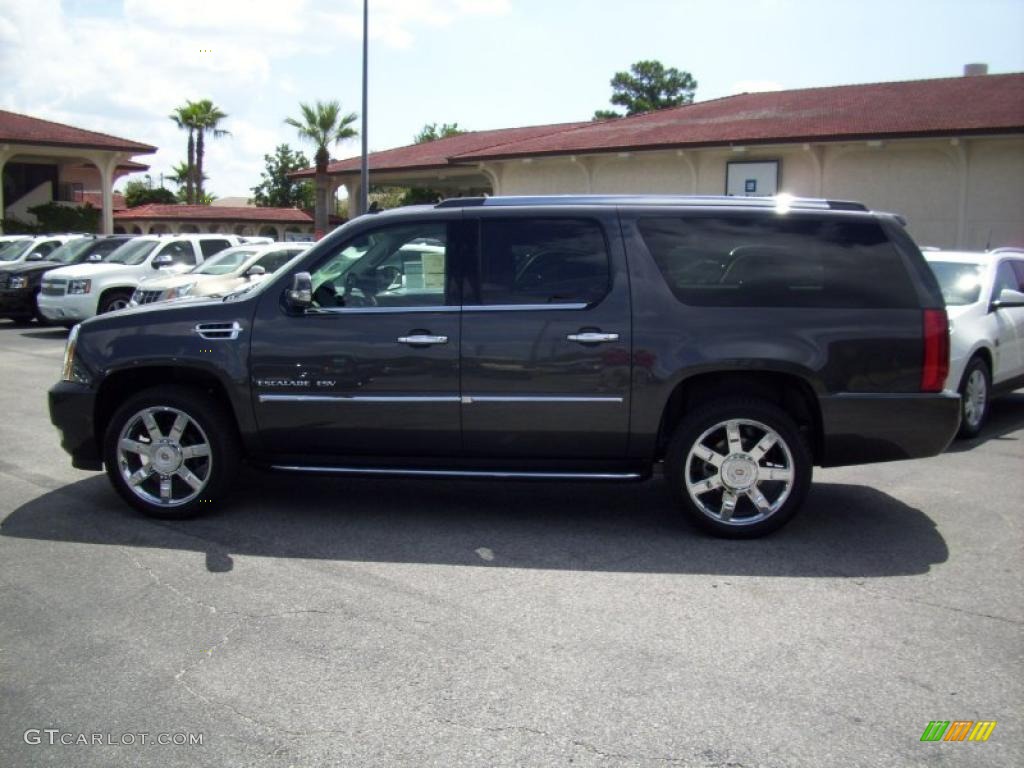 2011 Escalade ESV Luxury - Galaxy Gray Metallic / Ebony/Ebony photo #1