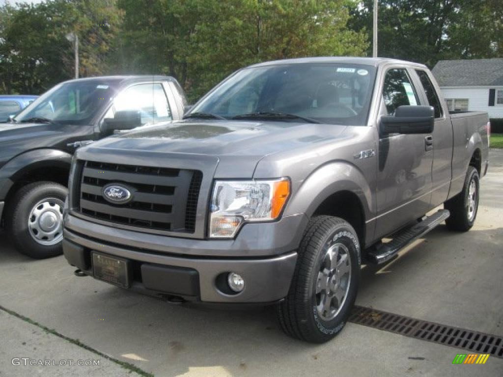 2010 F150 STX SuperCab 4x4 - Sterling Grey Metallic / Medium Stone photo #1