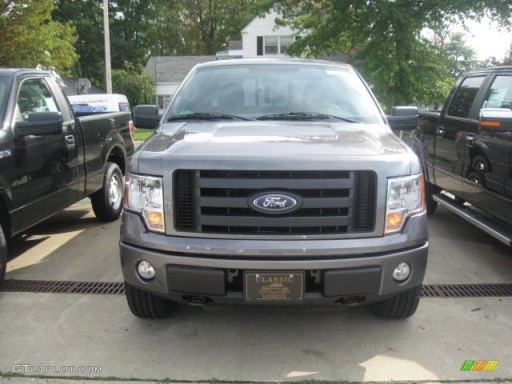 2010 F150 STX SuperCab 4x4 - Sterling Grey Metallic / Medium Stone photo #2