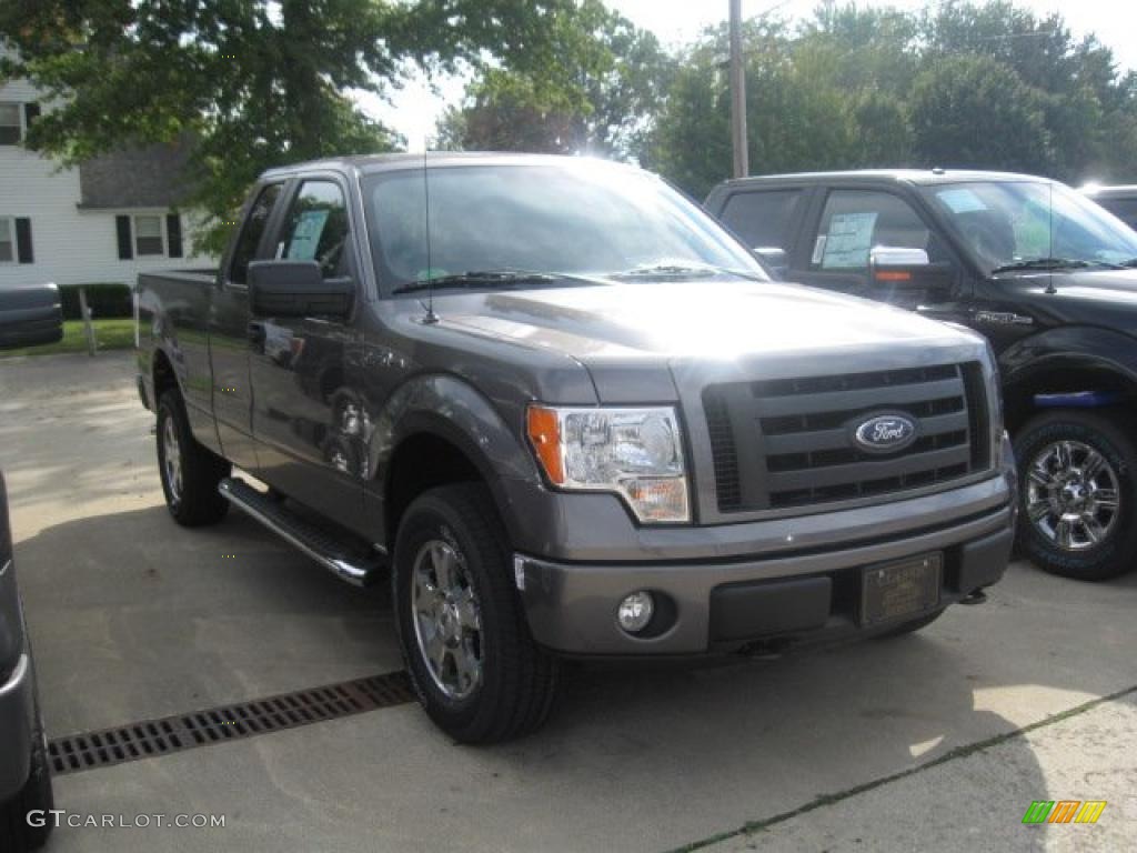 2010 F150 STX SuperCab 4x4 - Sterling Grey Metallic / Medium Stone photo #3