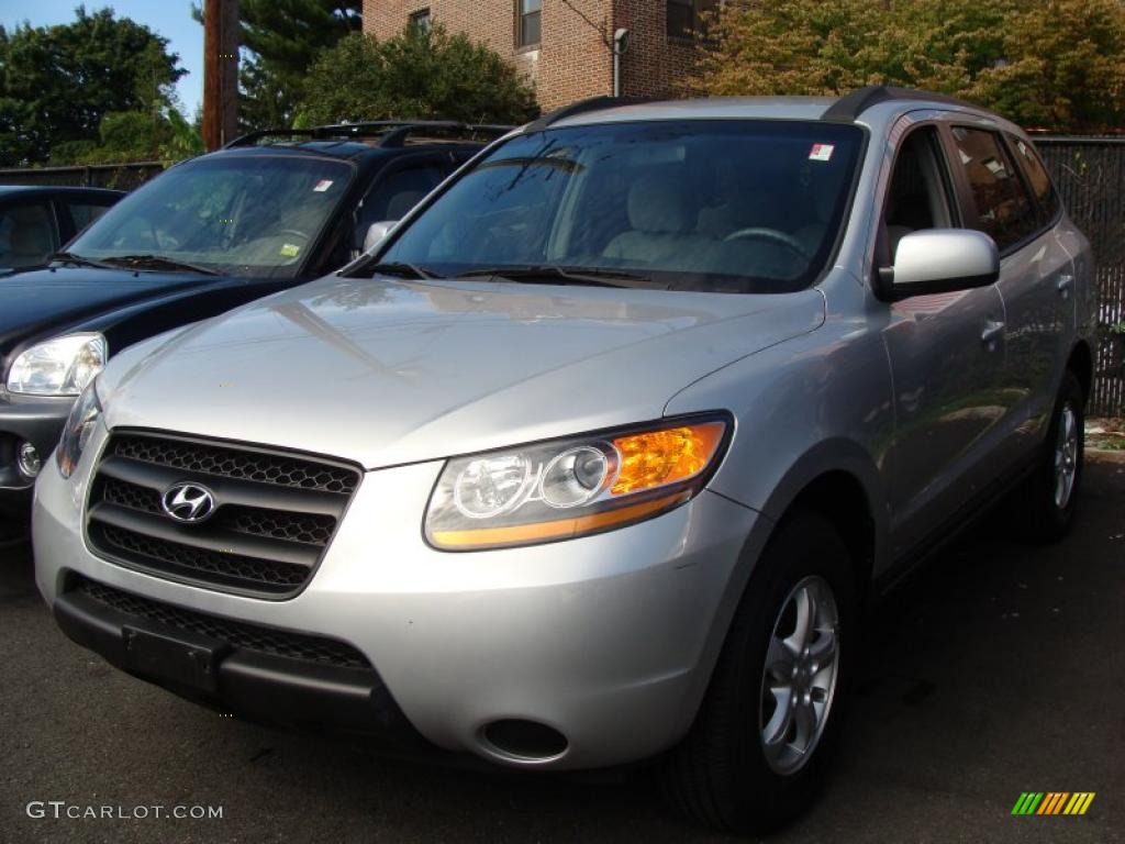 2008 Santa Fe GLS - Bright Silver / Gray photo #1