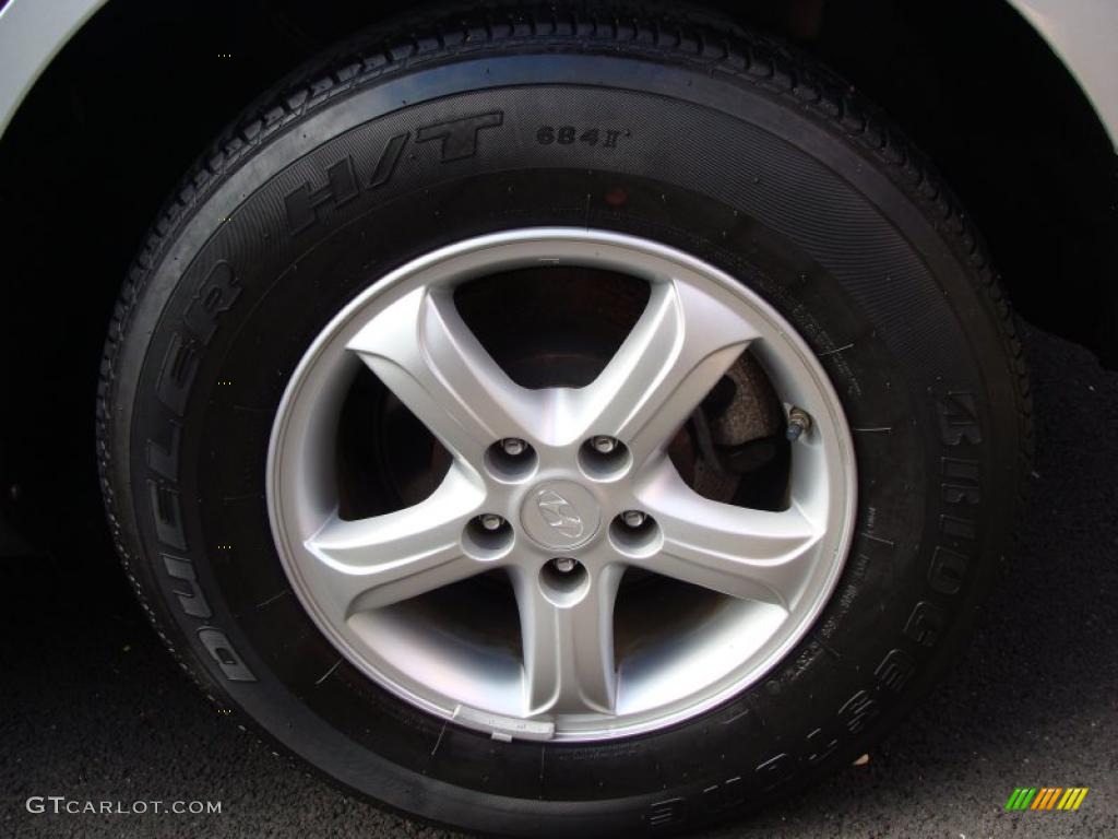 2008 Santa Fe GLS - Bright Silver / Gray photo #8