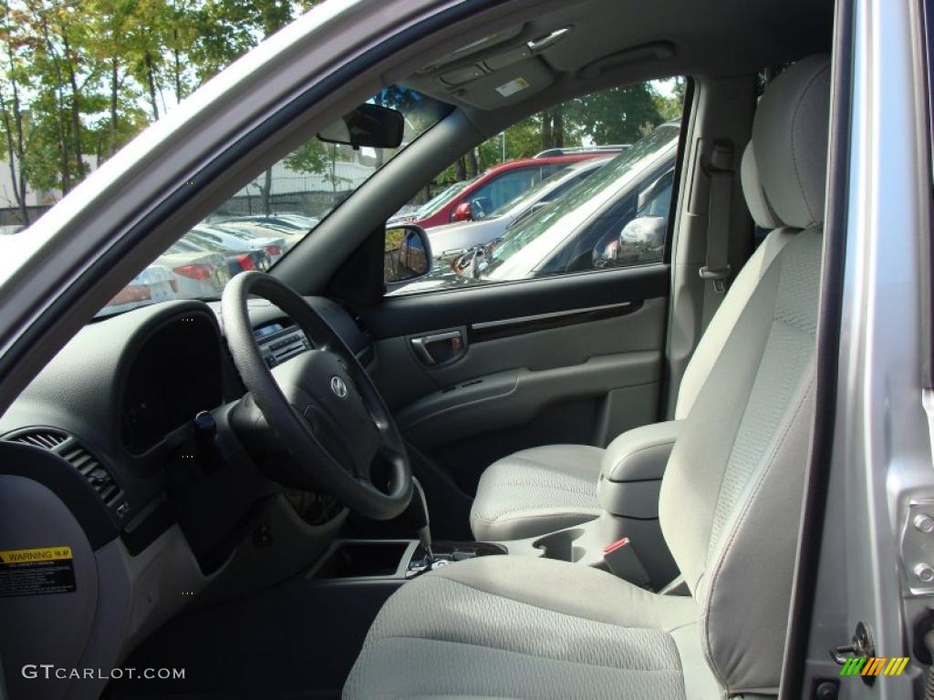 2008 Santa Fe GLS - Bright Silver / Gray photo #9