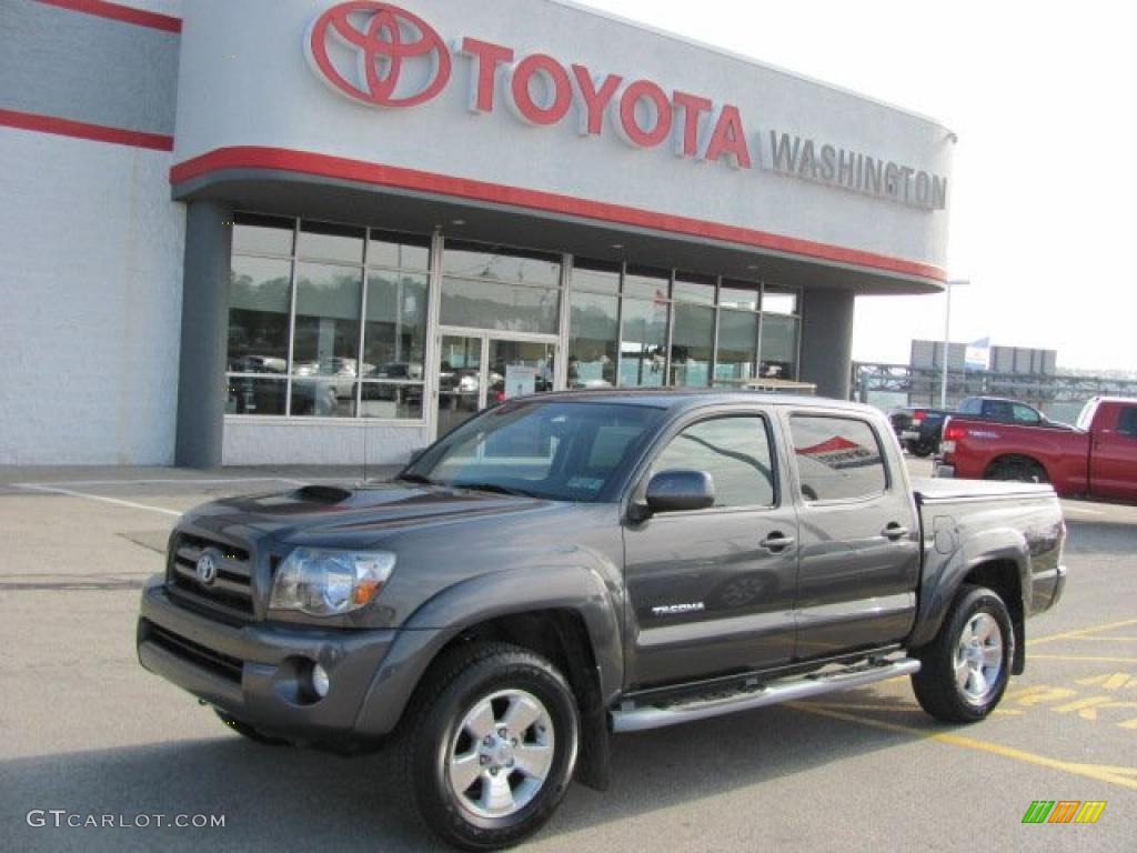 2009 Tacoma V6 TRD Sport Double Cab 4x4 - Magnetic Gray Metallic / Graphite Gray photo #1