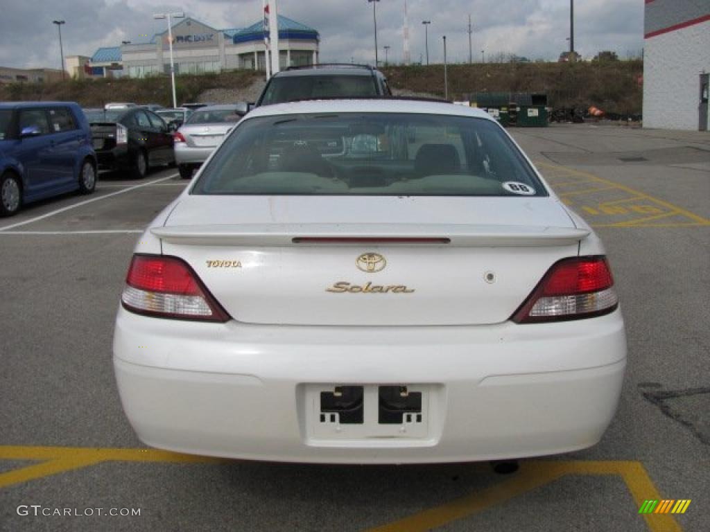 1999 Solara SE V6 Coupe - White Diamond Pearl / Ivory photo #6