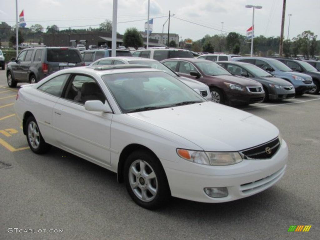 1999 Solara SE V6 Coupe - White Diamond Pearl / Ivory photo #8