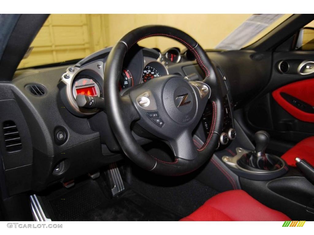 40th Anniversary Red Leather Interior 2010 Nissan 370Z 40th Anniversary Edition Coupe Photo #37349339