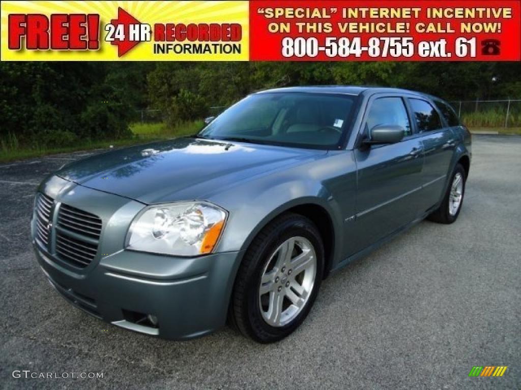 Silver Steel Metallic Dodge Magnum