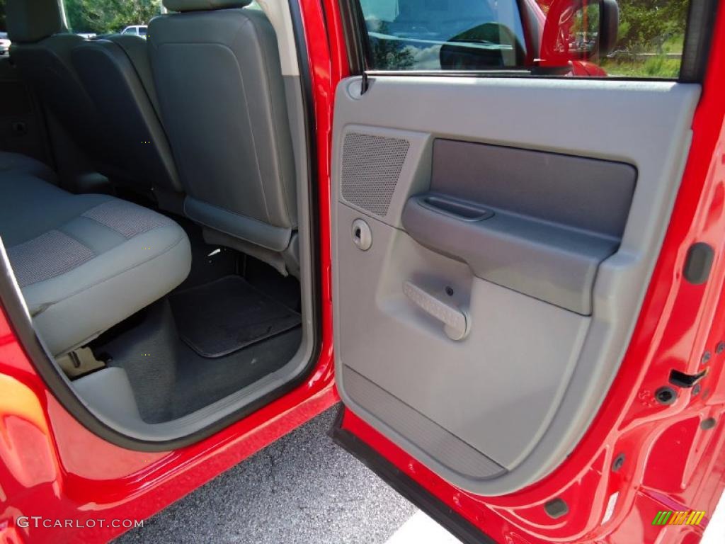 2007 Ram 1500 SLT Quad Cab - Flame Red / Medium Slate Gray photo #15