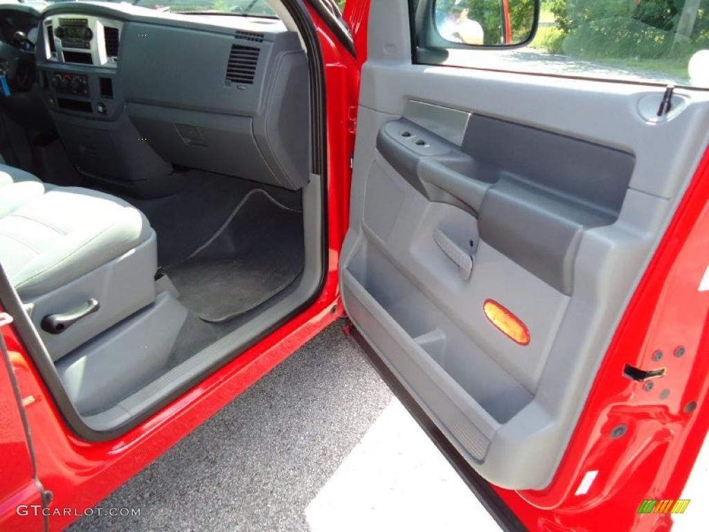 2007 Ram 1500 SLT Quad Cab - Flame Red / Medium Slate Gray photo #18