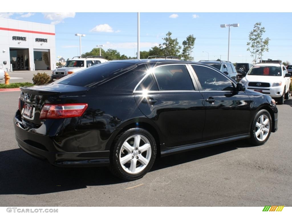 2007 Camry SE V6 - Black / Ash photo #2
