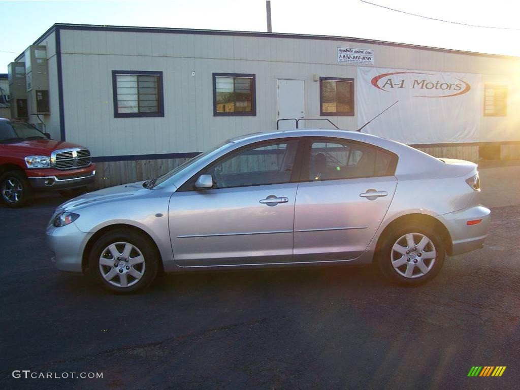 2008 MAZDA3 i Touring Sedan - Sunlight Silver Metallic / Black photo #1