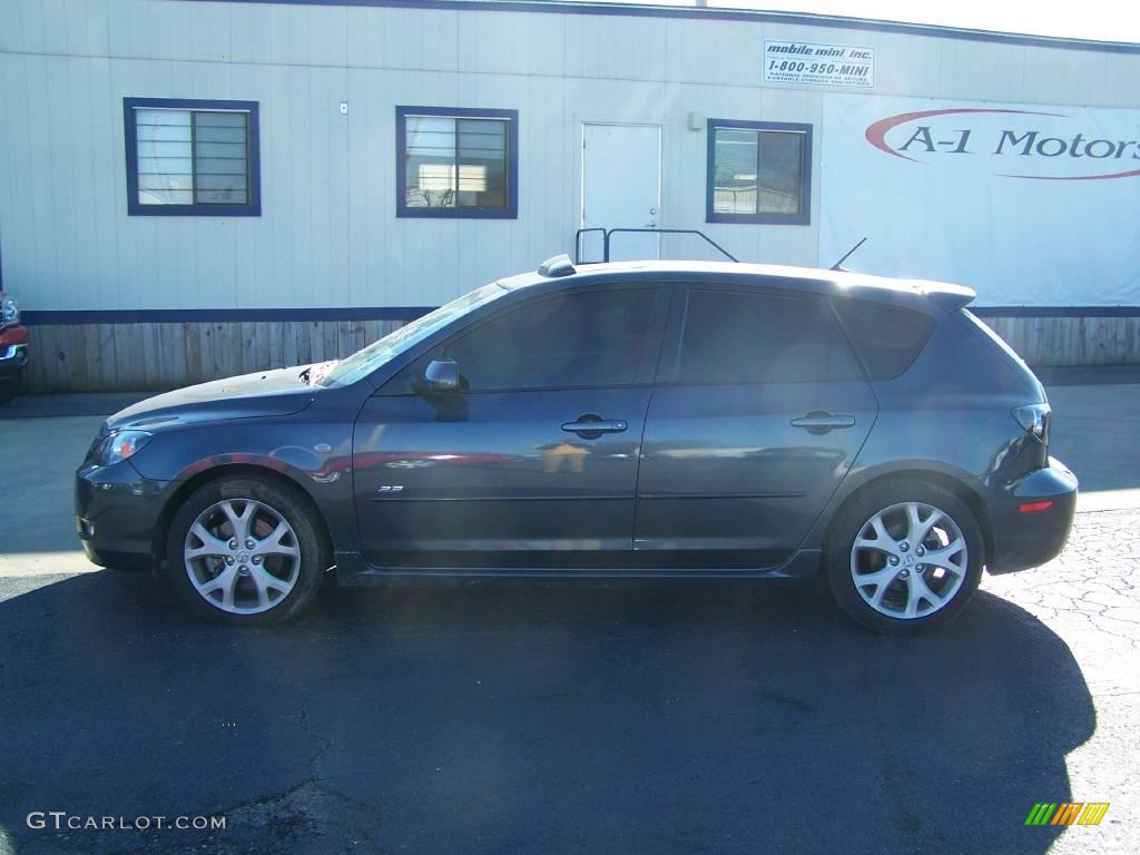 2008 MAZDA3 s Sport Hatchback - Black Mica / Gray photo #1